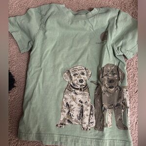 Carhartt Sage Green T-Shirt with Dog Print